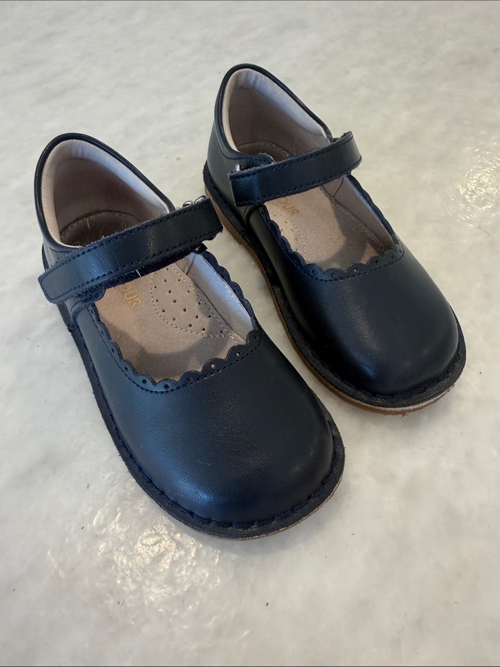 La Mour Girls Black Mary Jane School Shoes